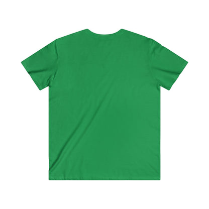 Tailliertes Kurzarm-T-Shirt für Herren mit V-Ausschnitt 