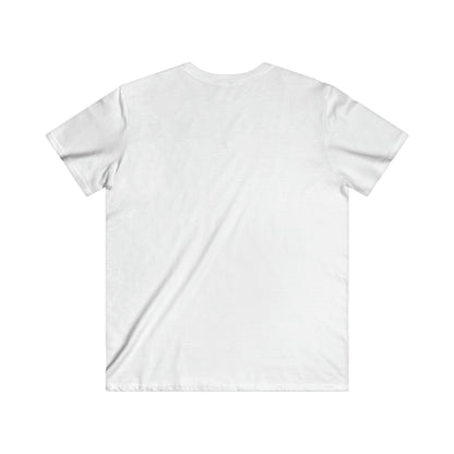 Tailliertes Kurzarm-T-Shirt für Herren mit V-Ausschnitt 