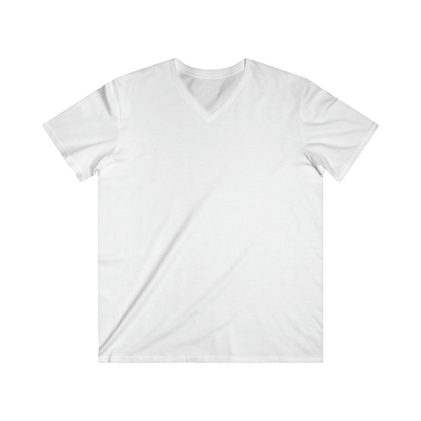 Tailliertes Kurzarm-T-Shirt für Herren mit V-Ausschnitt 