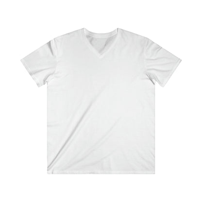 Tailliertes Kurzarm-T-Shirt für Herren mit V-Ausschnitt 