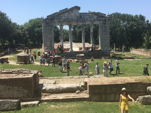Apollonia Ruins Tour & Albanica Cantina Wine Tasting, with Car & Driver included.