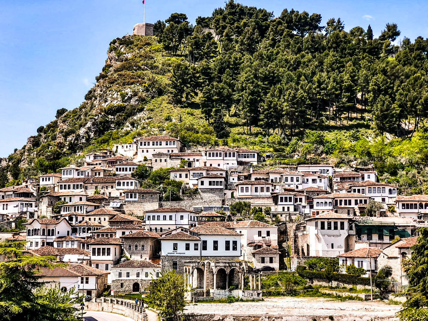 1 Day Tour UNESCO City of Berat, optional Wine Tasting, Car & Driver included. No Guide