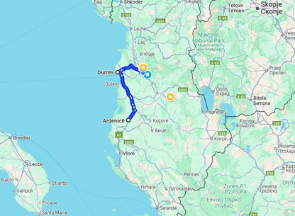 Stadtrundfahrt durch Tirana und Weinprobe in der Cantina Albanica, inklusive Auto und Fahrer/Reiseführer.