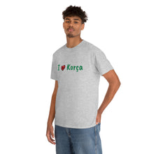 Lade das Bild in den Galerie-Viewer, I Love Korca Baumwoll-T-Shirt für Damen/Herren
