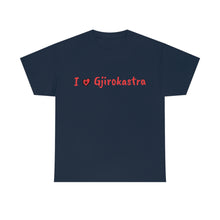 Load image into Gallery viewer, I Love Gjirokastra Cotton T-Shirt for Women/Men

