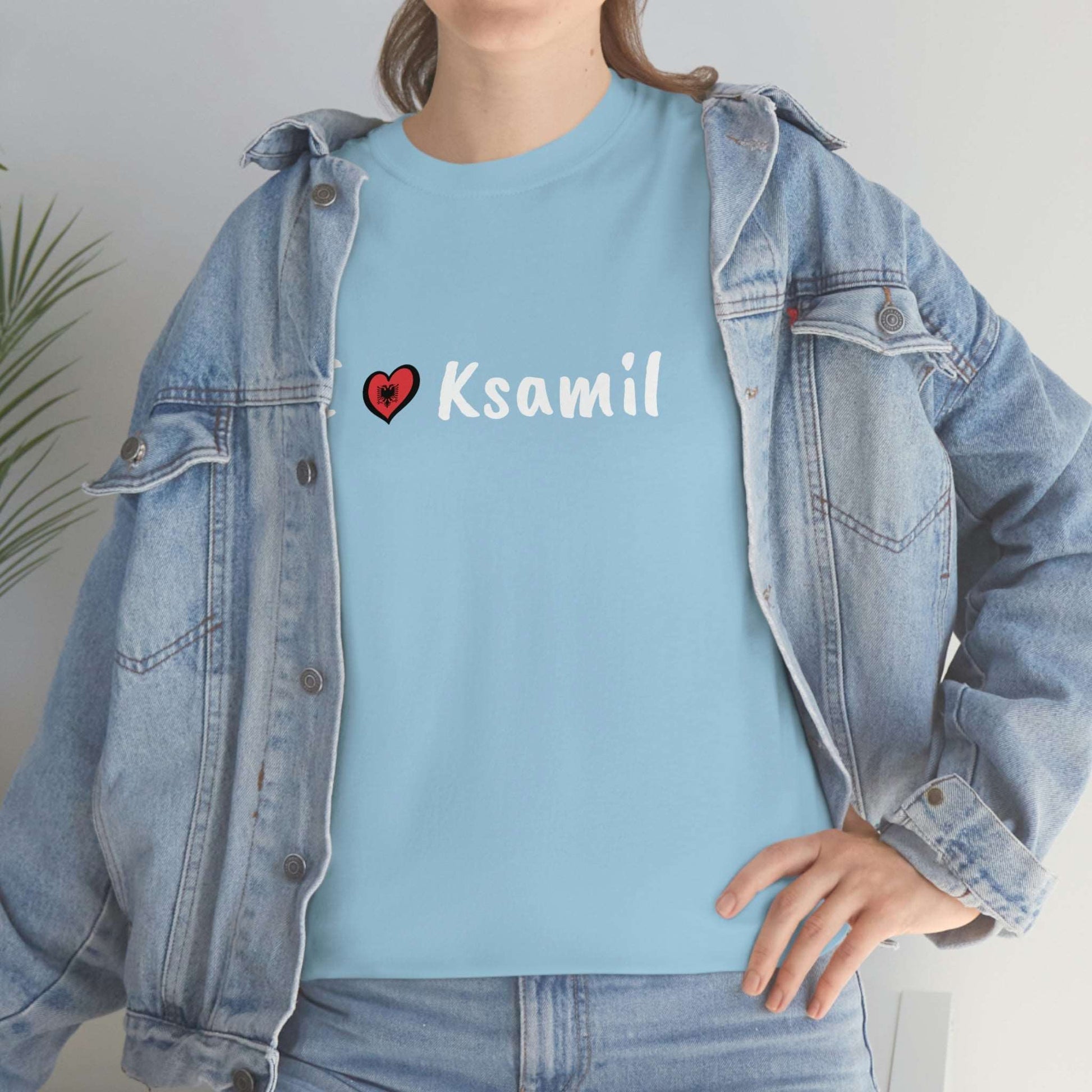 I Love Ksamil Cotton T-Shirt for Women/Men