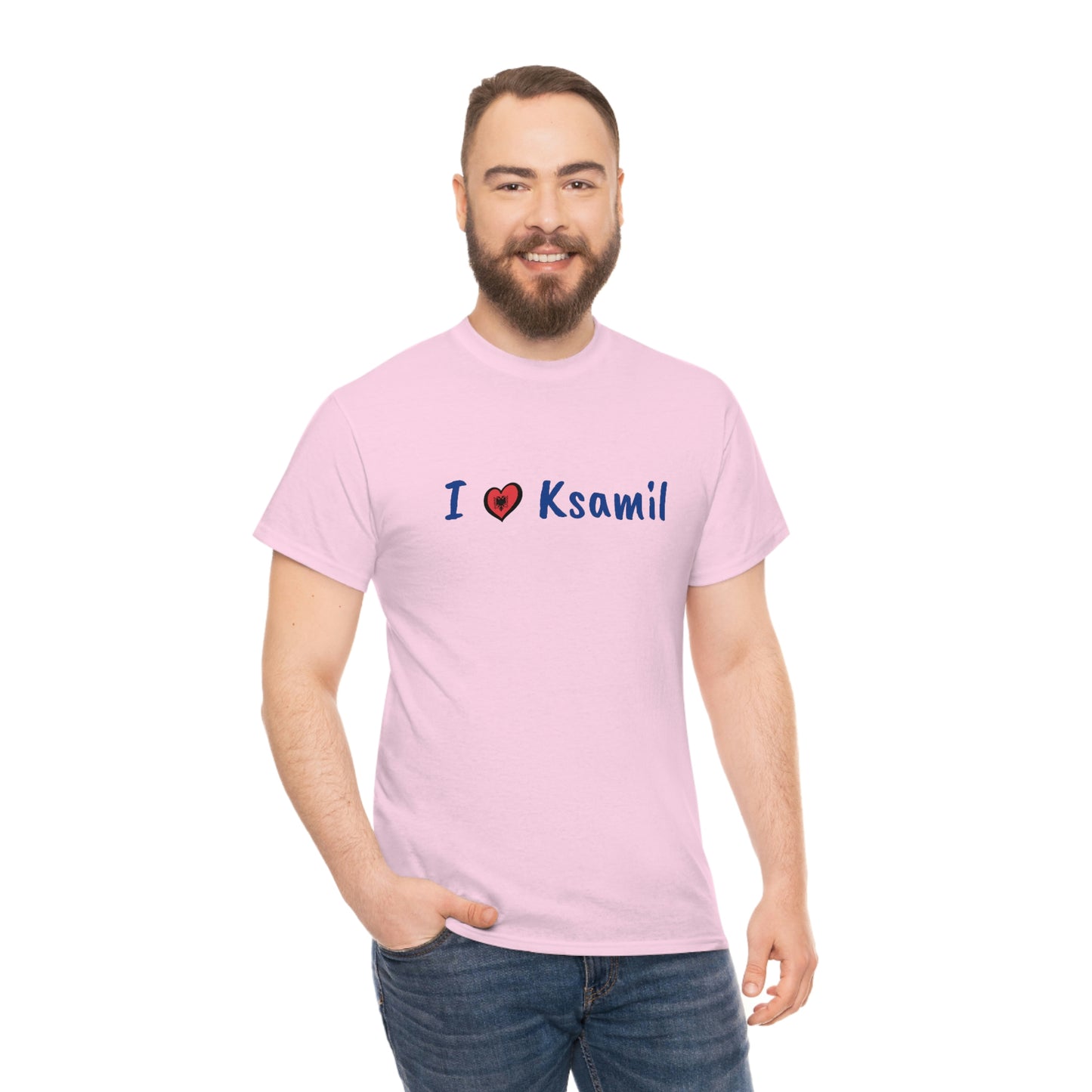 I Love Ksamil Cotton T-Shirt for Women/Men