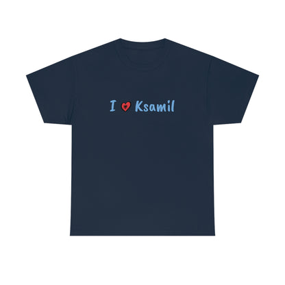 I Love Ksamil Cotton T-Shirt for Women/Men