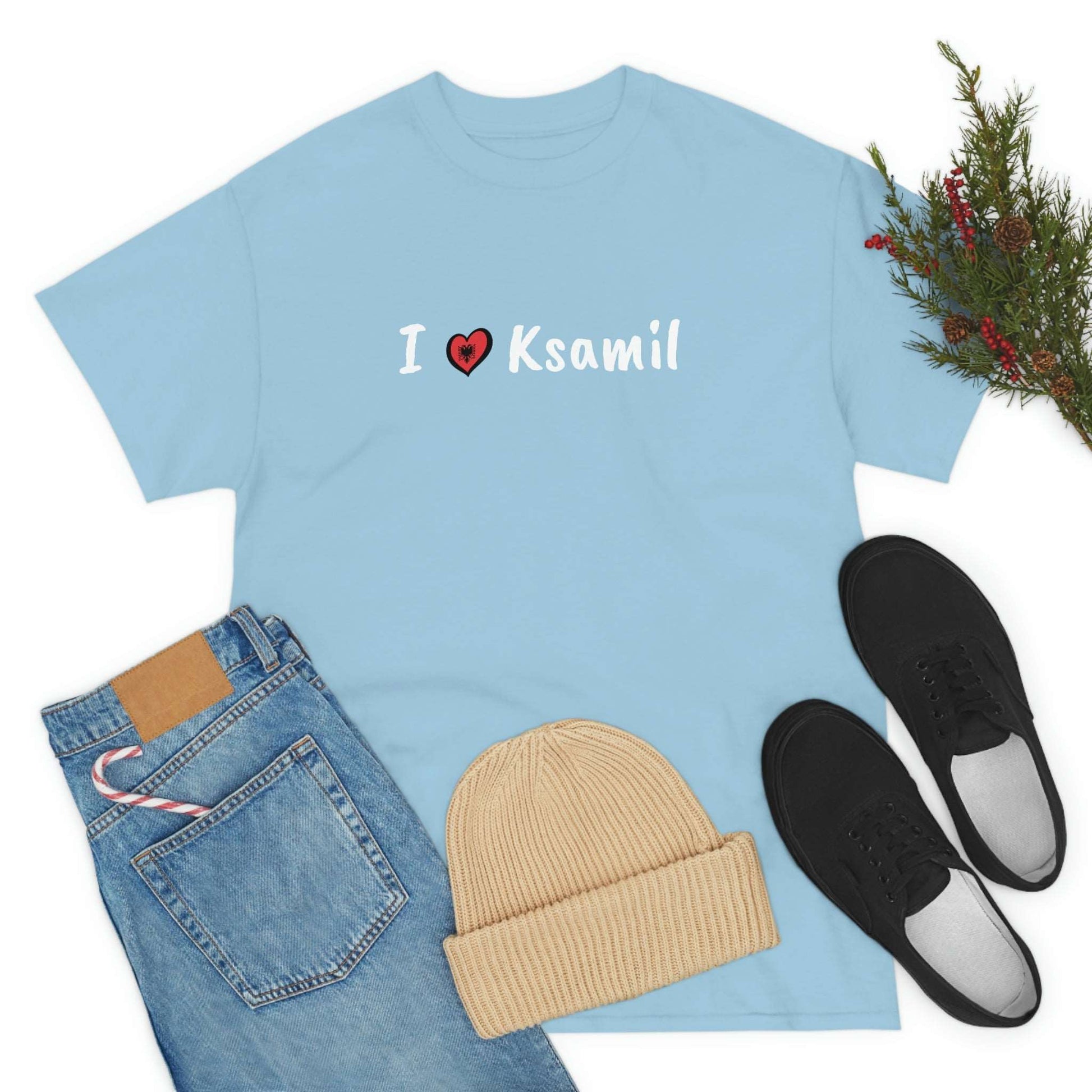 I Love Ksamil Cotton T-Shirt for Women/Men