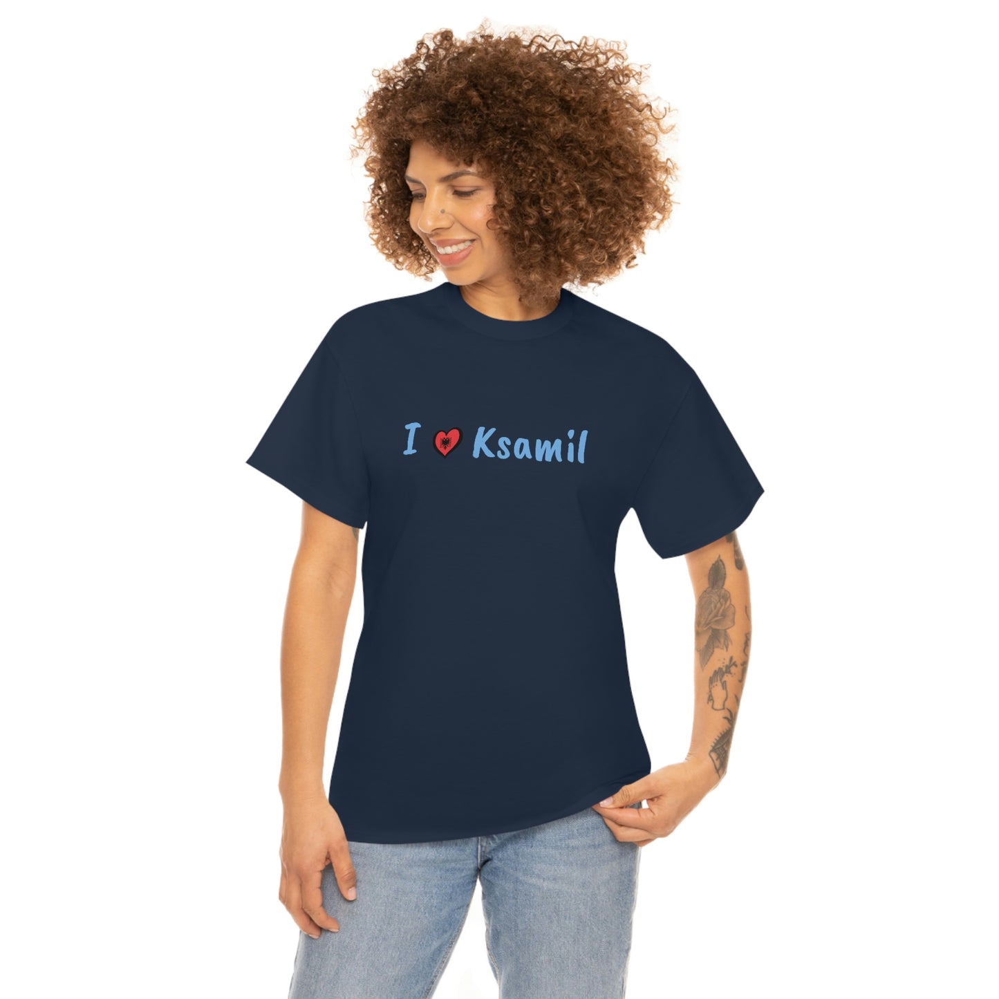 I Love Ksamil Cotton T-Shirt for Women/Men