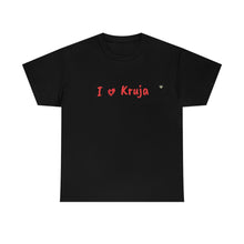 Load image into Gallery viewer, I Love Kruja Cotton T-Shirt for Women/Men
