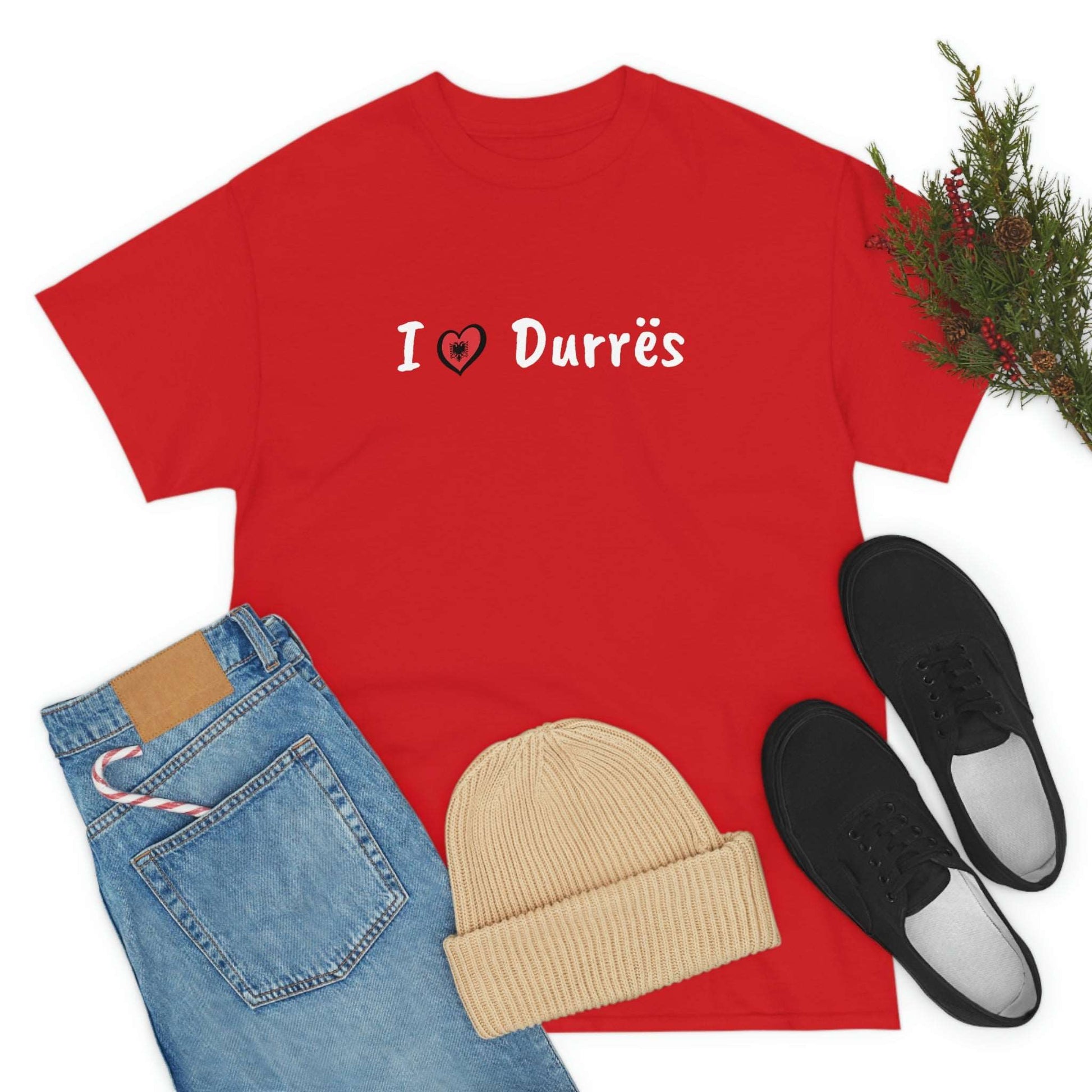 I Love Durres Cotton T-Shirt for Women/Men