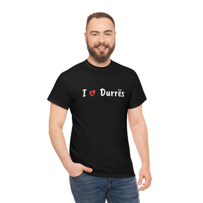 I Love Durres Cotton T-Shirt for Women/Men
