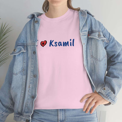 I Love Ksamil Cotton T-Shirt for Women/Men