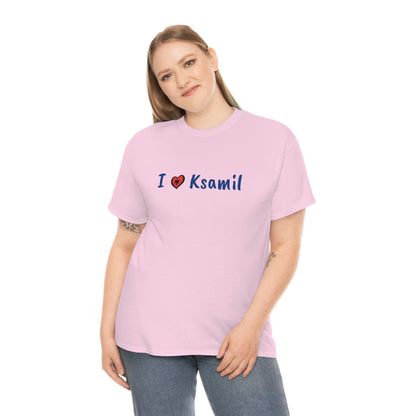 I Love Ksamil Cotton T-Shirt for Women/Men