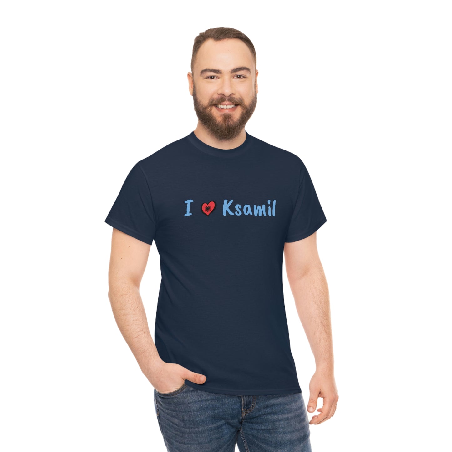 I Love Ksamil Cotton T-Shirt for Women/Men