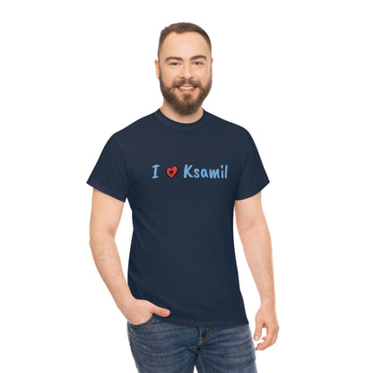 I Love Ksamil Cotton T-Shirt for Women/Men