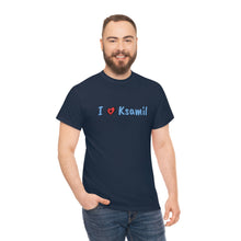 Charger l&#39;image dans la galerie, T-shirt en coton I Love Ksamil pour femme/homme
