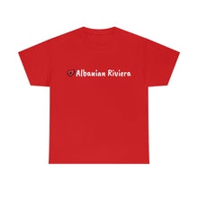 Lade das Bild in den Galerie-Viewer, I Love Albanian Riviera Baumwoll-T-Shirt für Damen/Herren
