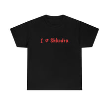 Charger l&#39;image dans la galerie, T-shirt en coton I Love Shkodra pour femmes/hommes
