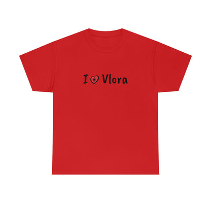 I Love Vlora Cotton T-Shirt for Women/Men