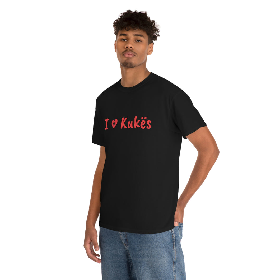 I Love Kukes Baumwoll-T-Shirt für Damen/Herren
