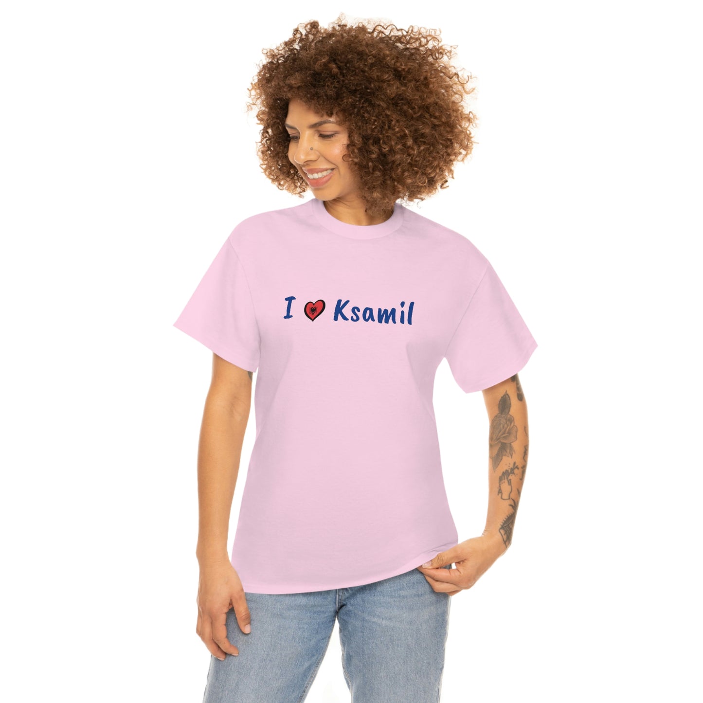 I Love Ksamil Cotton T-Shirt for Women/Men
