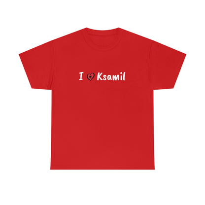 I Love Ksamil Cotton T-Shirt for Women/Men