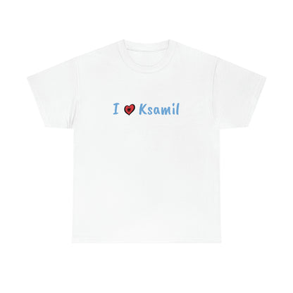 I Love Ksamil Cotton T-Shirt for Women/Men