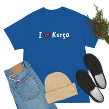 Charger l&#39;image dans la galerie, I Love Korca Cotton T-Shirt for Women/Men
