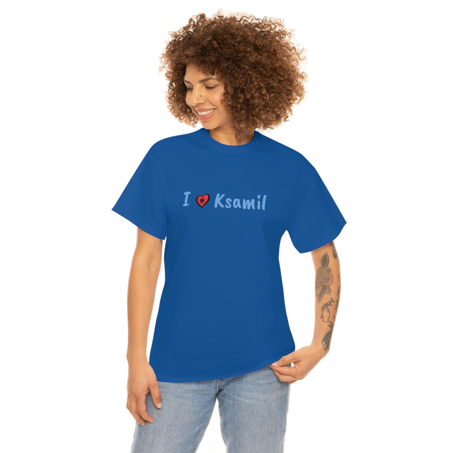I Love Ksamil Cotton T-Shirt for Women/Men