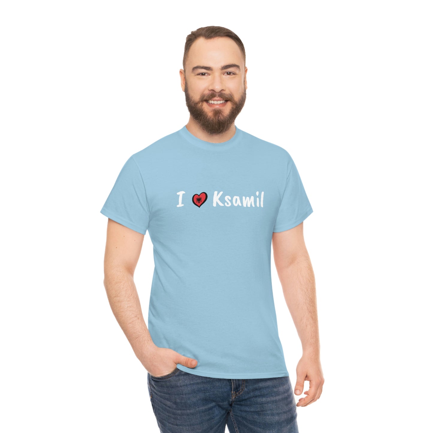 I Love Ksamil Cotton T-Shirt for Women/Men