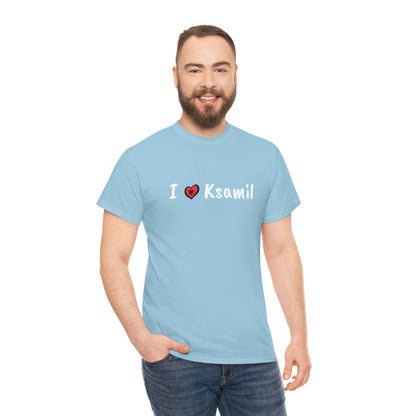 I Love Ksamil Cotton T-Shirt for Women/Men