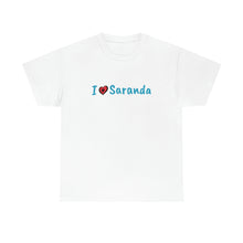 Charger l&#39;image dans la galerie, J&#39;aime Saranda T-shirt en coton pour femmes/hommes
