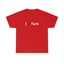 Lade das Bild in den Galerie-Viewer, I Love Theth, Baumwoll-T-Shirt für Damen/Herren
