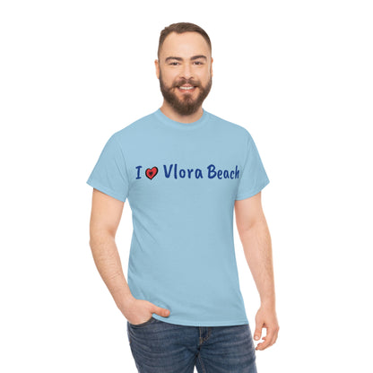 I Love Vlora Cotton T-Shirt for Women/Men