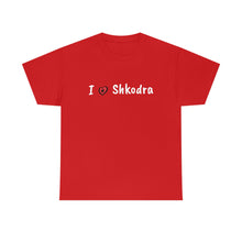 Lade das Bild in den Galerie-Viewer, I Love Shkodra Baumwoll-T-Shirt für Damen/Herren
