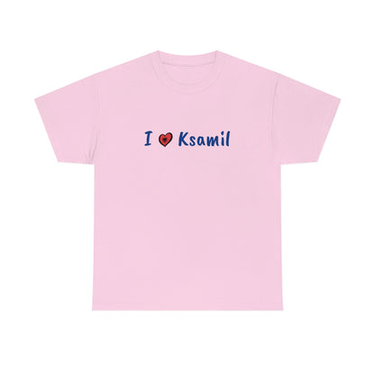 I Love Ksamil Cotton T-Shirt for Women/Men