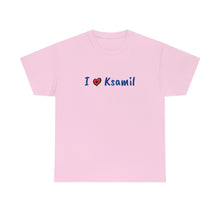 Load image into Gallery viewer, I Love Ksamil Cotton T-Shirt for Women/Men
