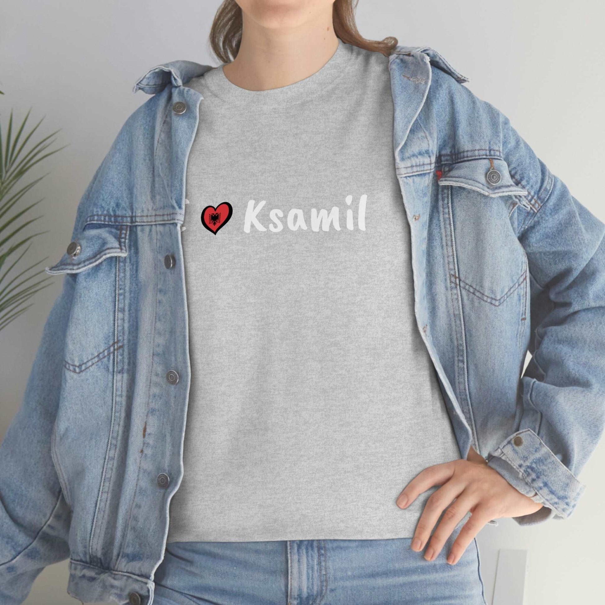 I Love Ksamil Cotton T-Shirt for Women/Men
