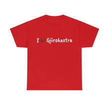 Lade das Bild in den Galerie-Viewer, Ich liebe Gjirokastra Baumwoll-T-Shirt für Damen/Herren
