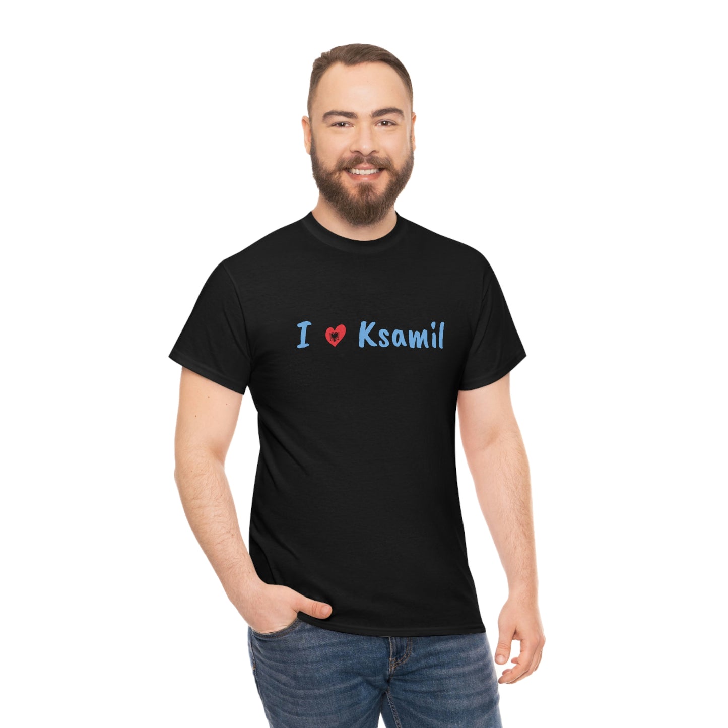 I Love Ksamil Cotton T-Shirt for Women/Men