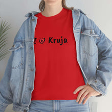 Load image into Gallery viewer, I Love Kruja Cotton T-Shirt for Women/Men
