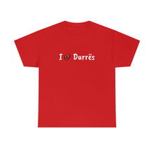 Charger l&#39;image dans la galerie, J&#39;aime Durres T-shirt en coton pour femmes/hommes
