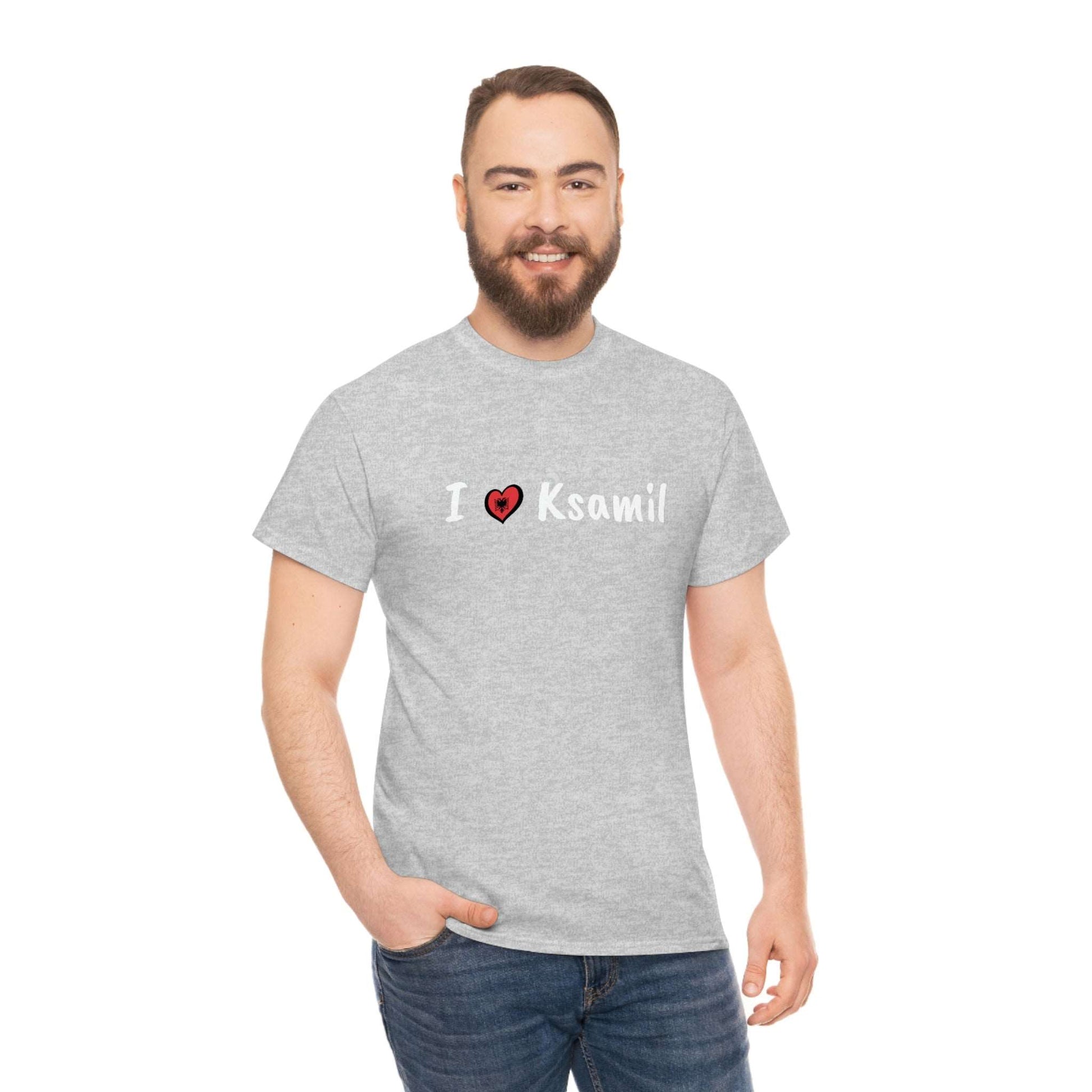 I Love Ksamil Cotton T-Shirt for Women/Men
