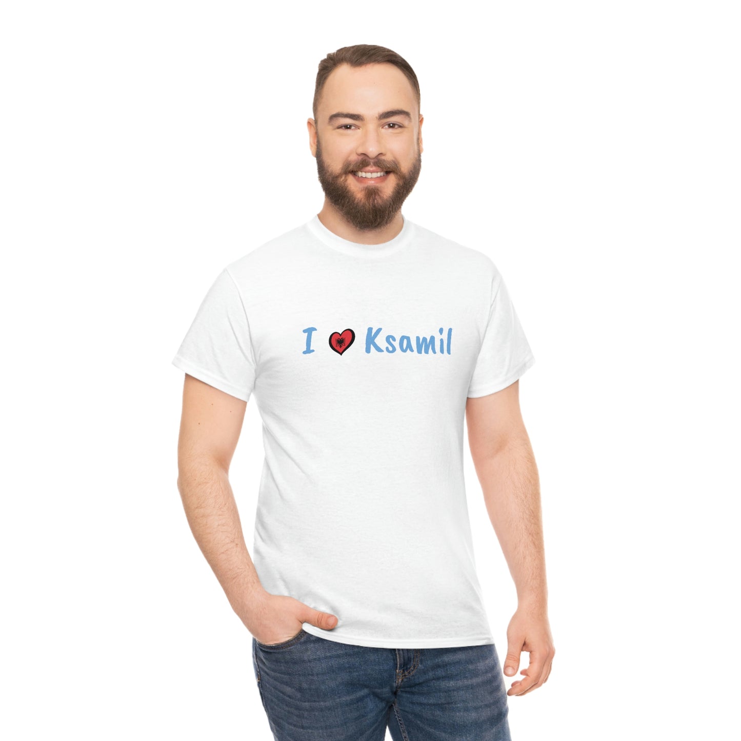 I Love Ksamil Cotton T-Shirt for Women/Men