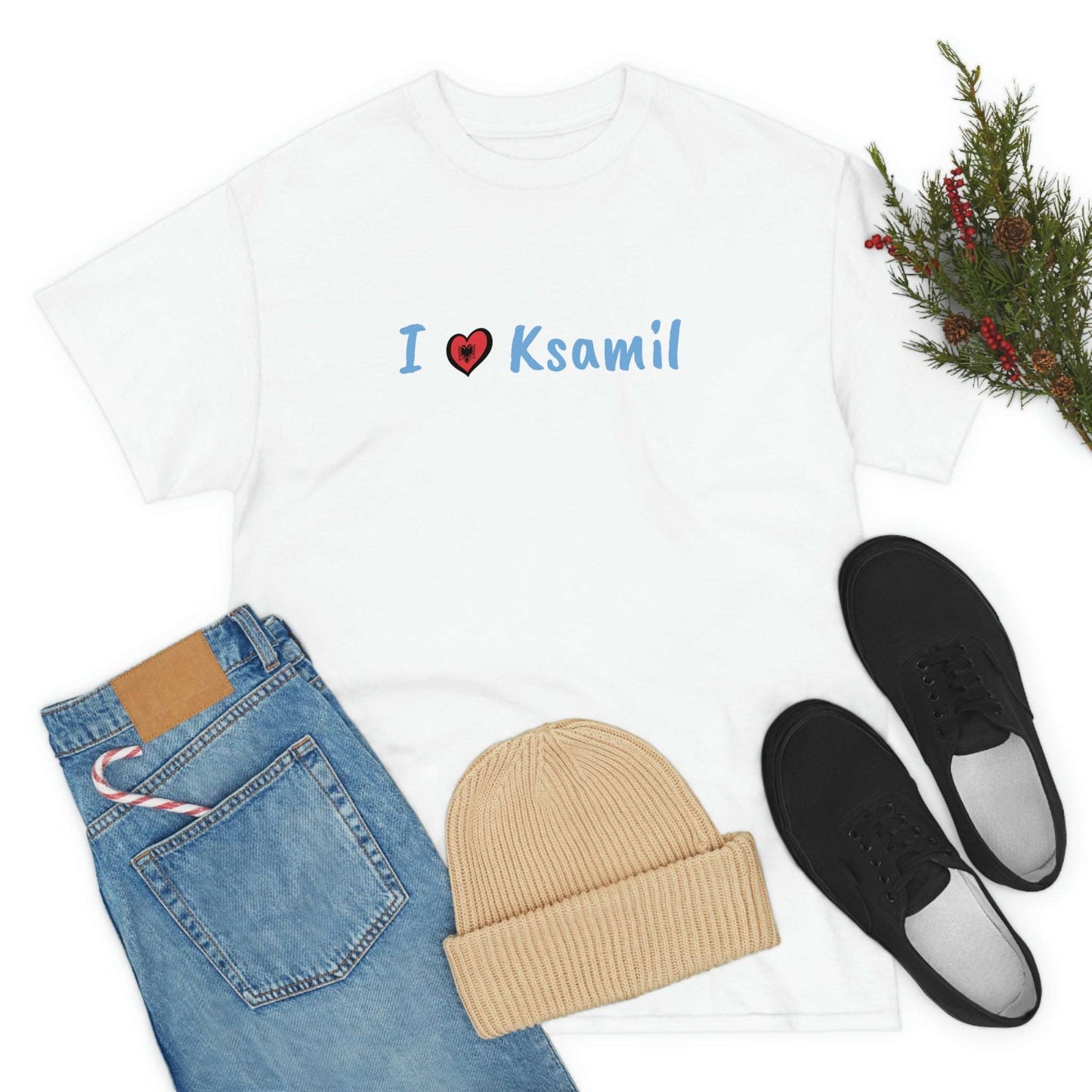 I Love Ksamil Cotton T-Shirt for Women/Men