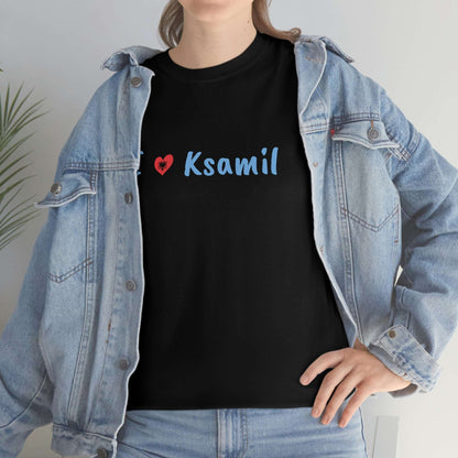 I Love Ksamil Cotton T-Shirt for Women/Men