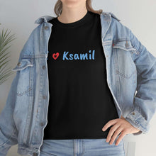 Charger l&#39;image dans la galerie, I Love Ksamil Cotton T-Shirt for Women/Men
