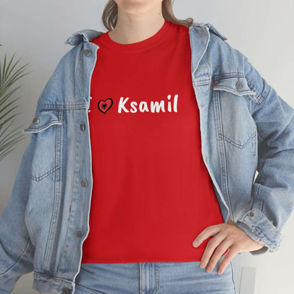 I Love Ksamil Cotton T-Shirt for Women/Men